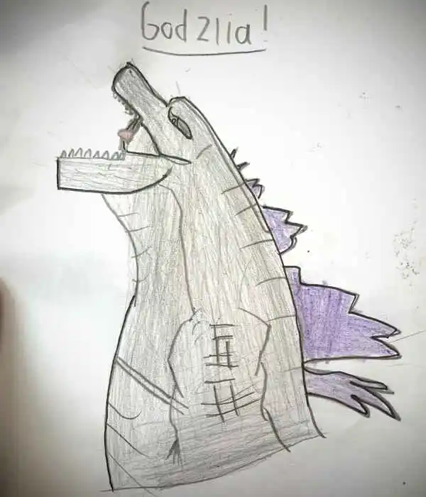 Child's Drawing: original image showing transform your child's artwork into magical 3d characters!