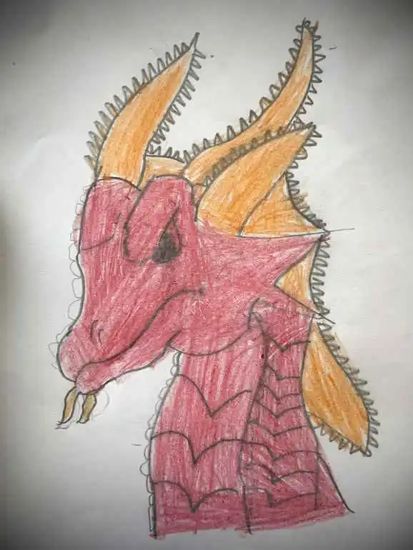 Child's Drawing: original image showing every drawing becomes a unique 3d masterpiece!