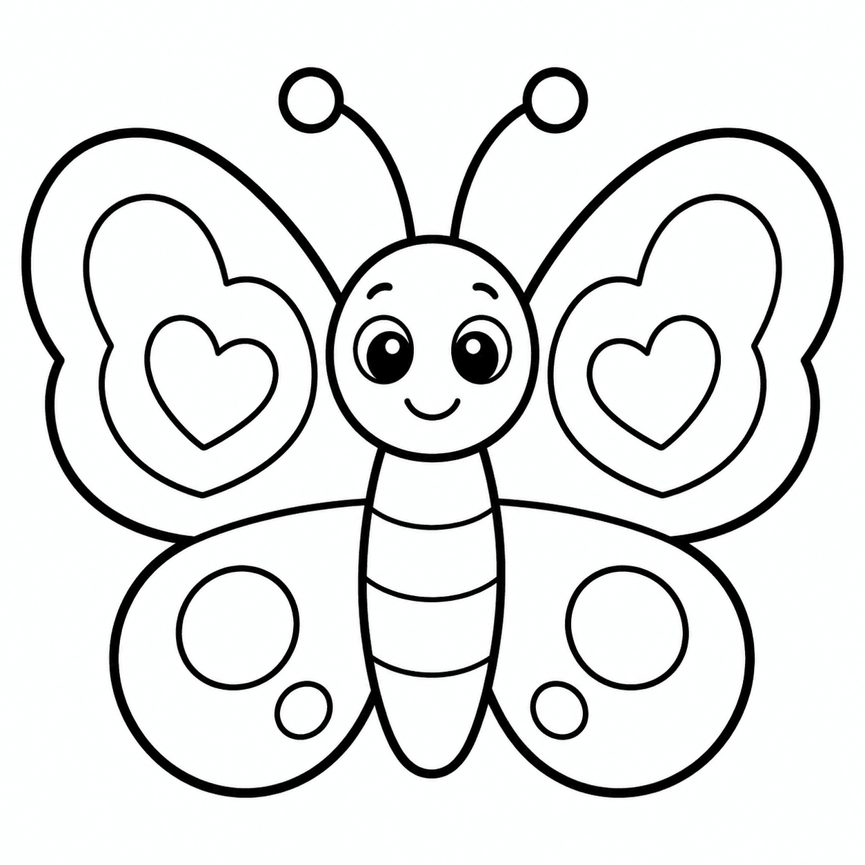 Free printable butterflies coloring page 3
