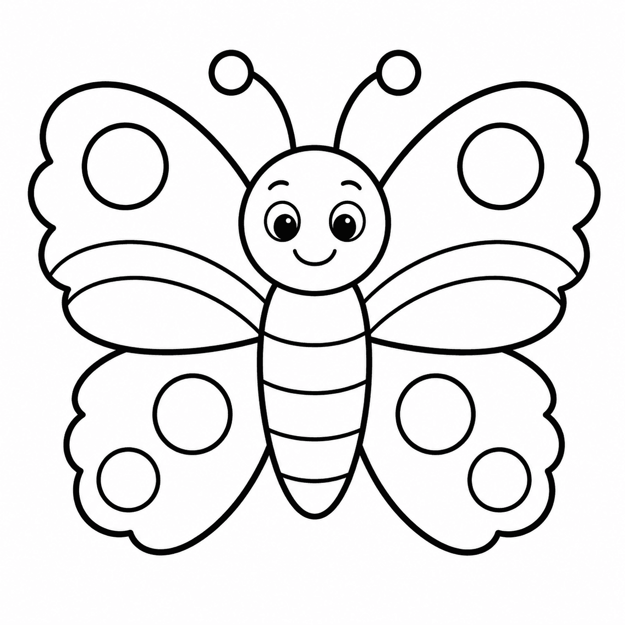 Free printable butterflies coloring page 4