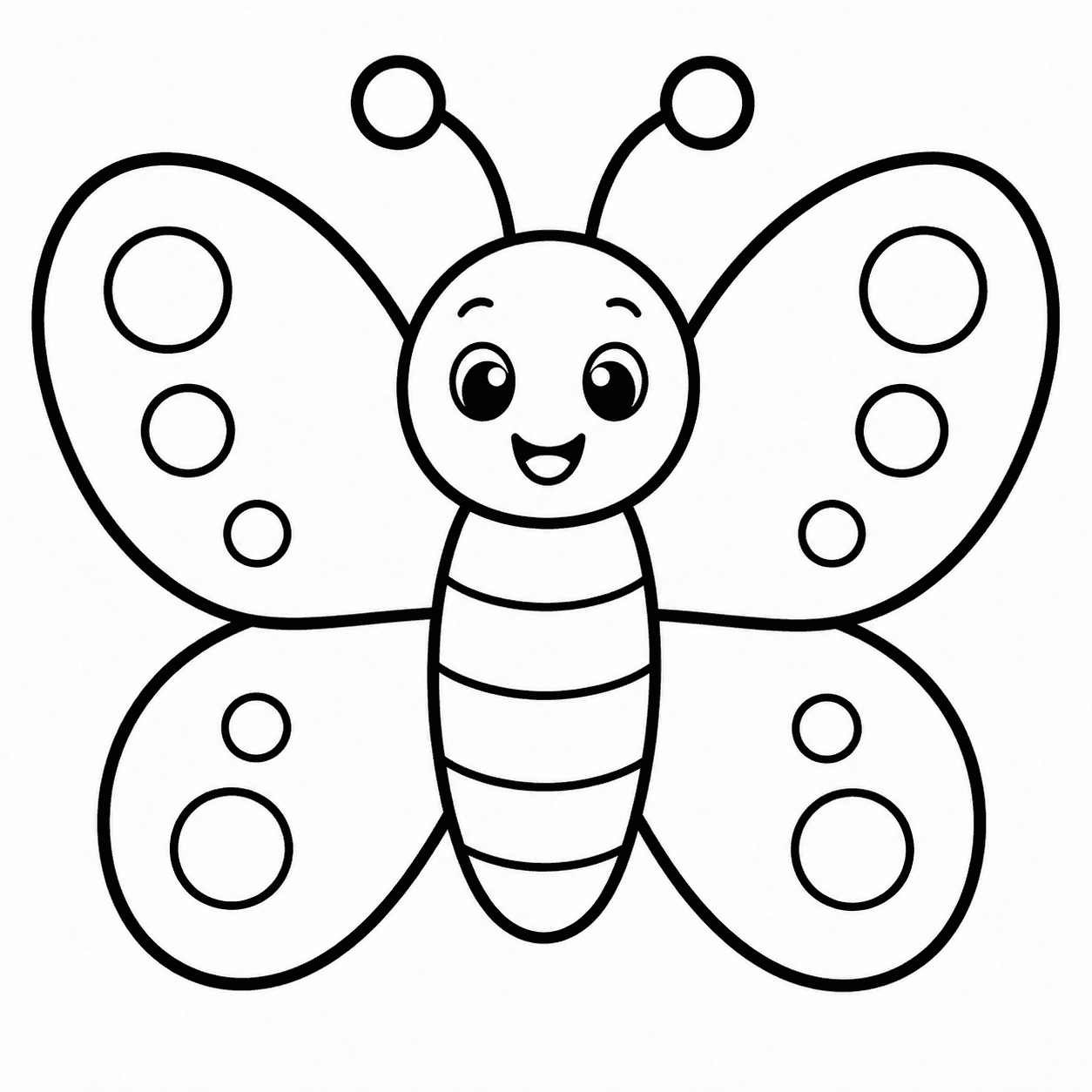 Free printable butterflies coloring page 5