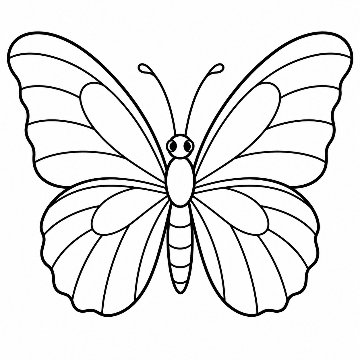 Free printable butterflies coloring page 9