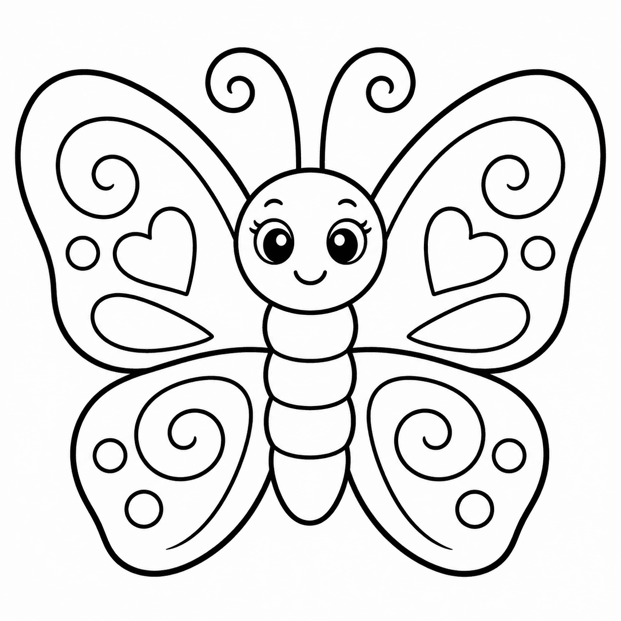 Free printable butterflies coloring page 10