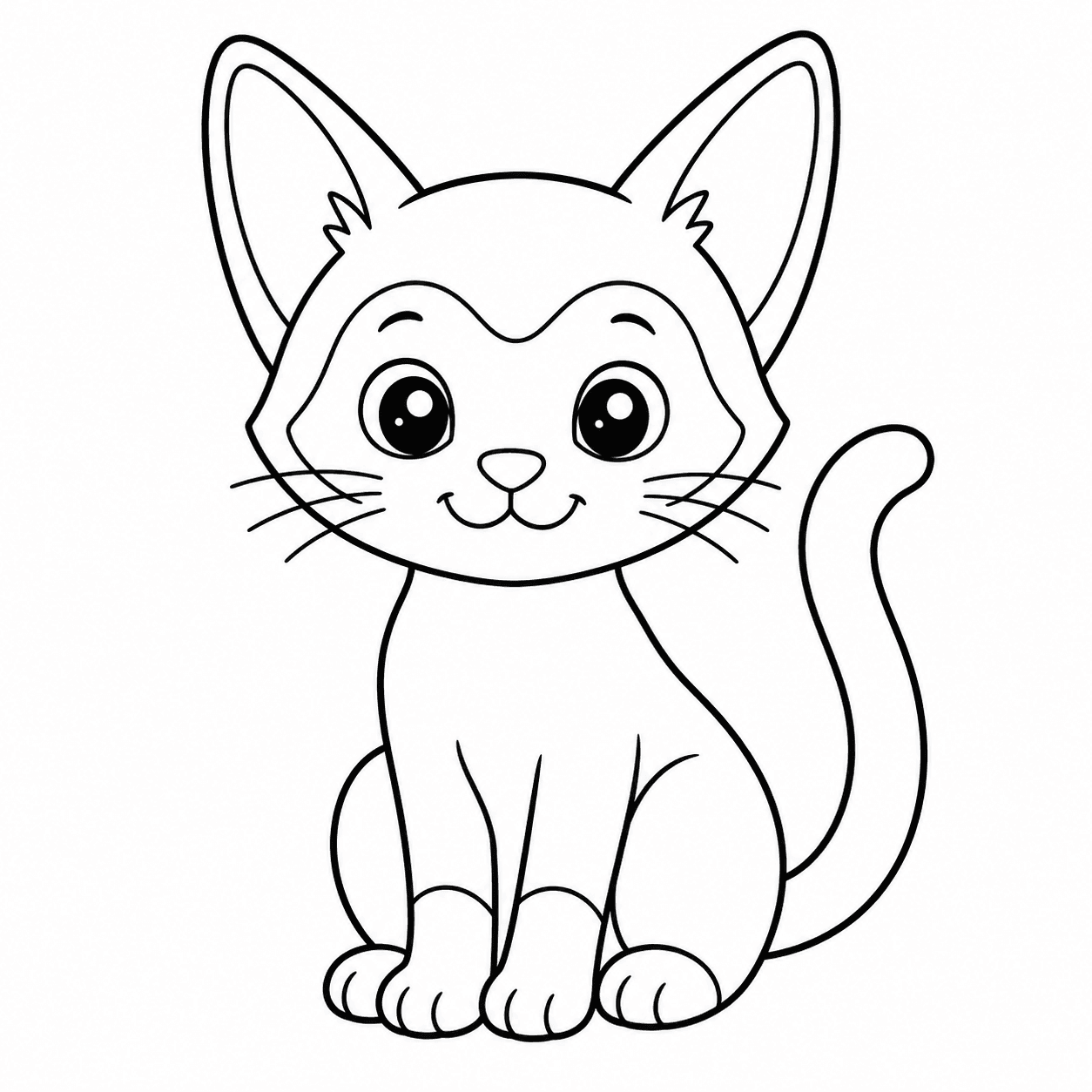 Free printable cats coloring page 8