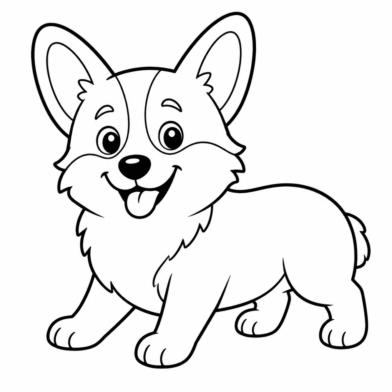 Free printable dogs coloring page 2
