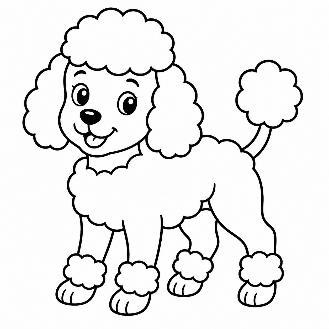 Free printable dogs coloring page 3