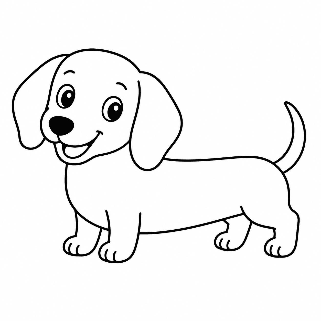 Free printable dogs coloring page 4