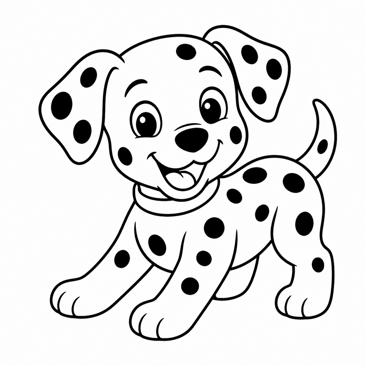 Free printable dogs coloring page 5
